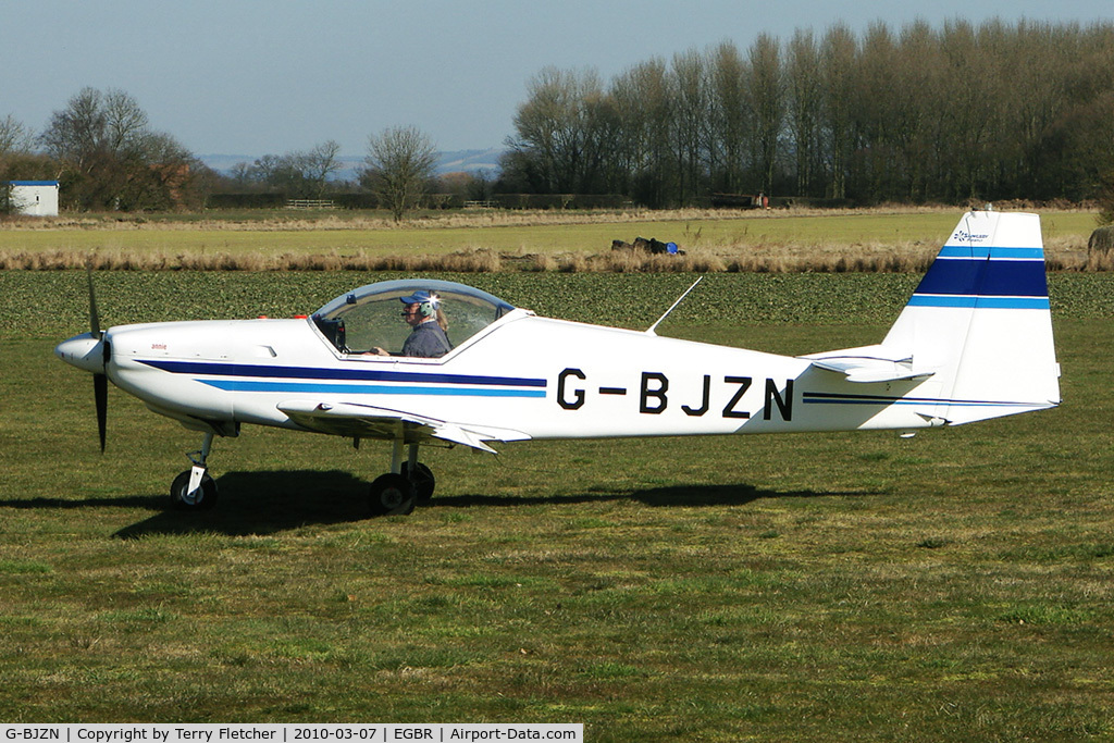 G-BJZN, 1982 Slingsby T-67A Firefly C/N 1997, Slingsby T67A - One of the many aircraft at Breighton on a fine Spring morning