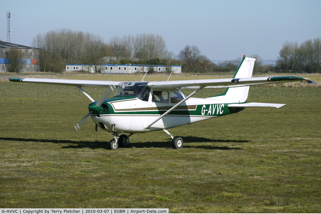 G-AVVC, 1967 Reims F172H Skyhawk C/N 0443, One of the many aircraft at Breighton on a fine Spring morning