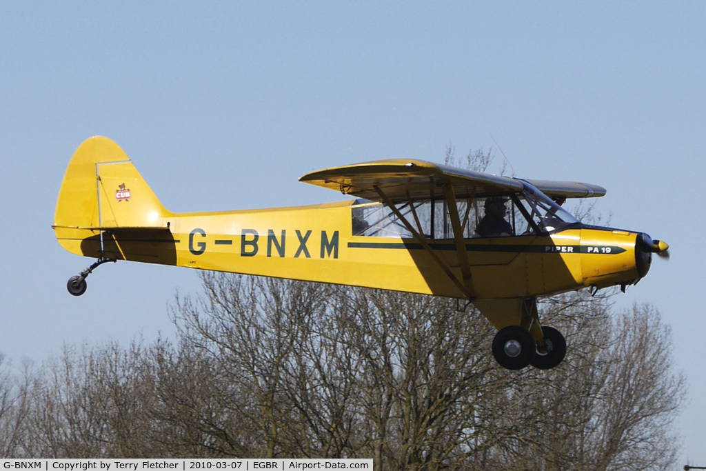 G-BNXM, 1954 Piper L-21B Super Cub (PA-18-135) C/N 18-4019, 1954 Piper PIPER L21B (MODIFIED)  - One of the many aircraft at Breighton on a fine Spring morning