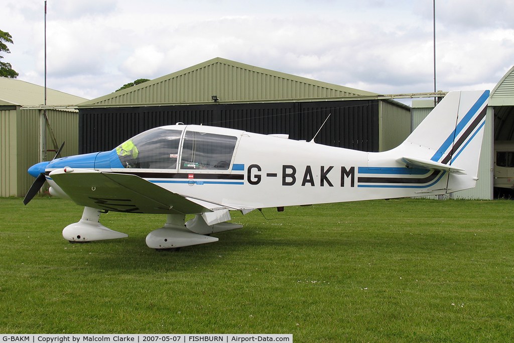 G-BAKM, 1972 Robin DR-400-140 Major C/N 755, Robin DR-400-140 Major at Fishburn Airfield, UK in 2007.