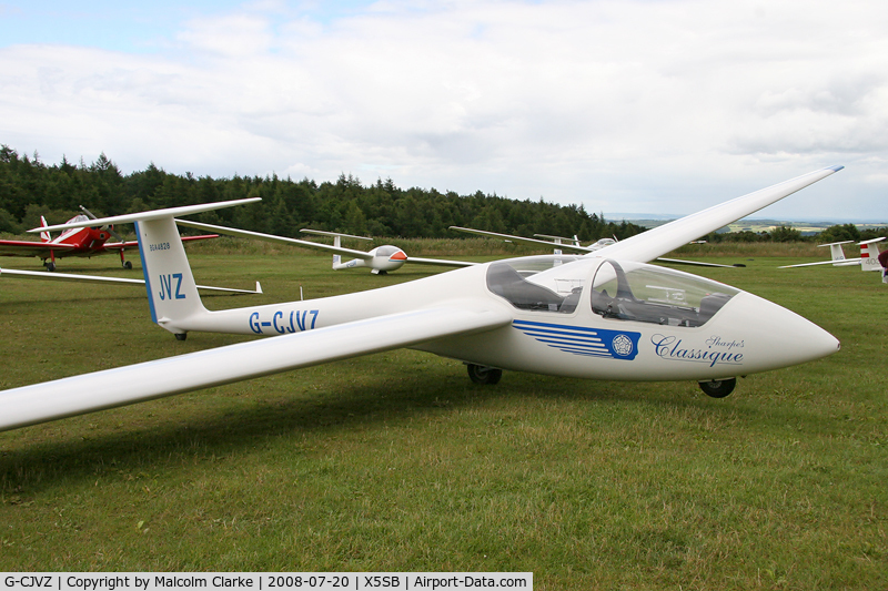 G-CJVZ, Schleicher ASK-21 C/N 21721, Schleicher ASK21 at The Yorkshire Gliding Club, Sutton Bank, UK in 2008.