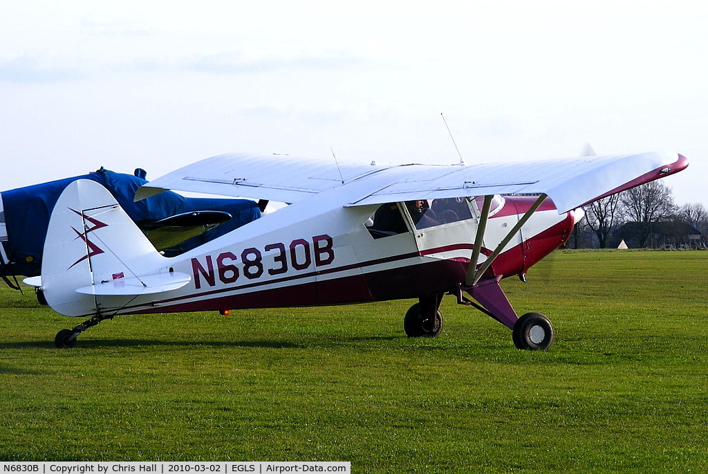 N6830B, Piper PA-22-150 C/N 22-4128, Privately owned