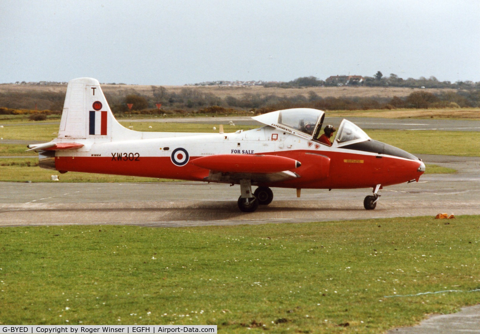G-BYED, 1970 BAC 84 Jet Provost T.5 C/N EEP/JP/966, After re-assembly by DHA in 1999 and carrying registration N166A