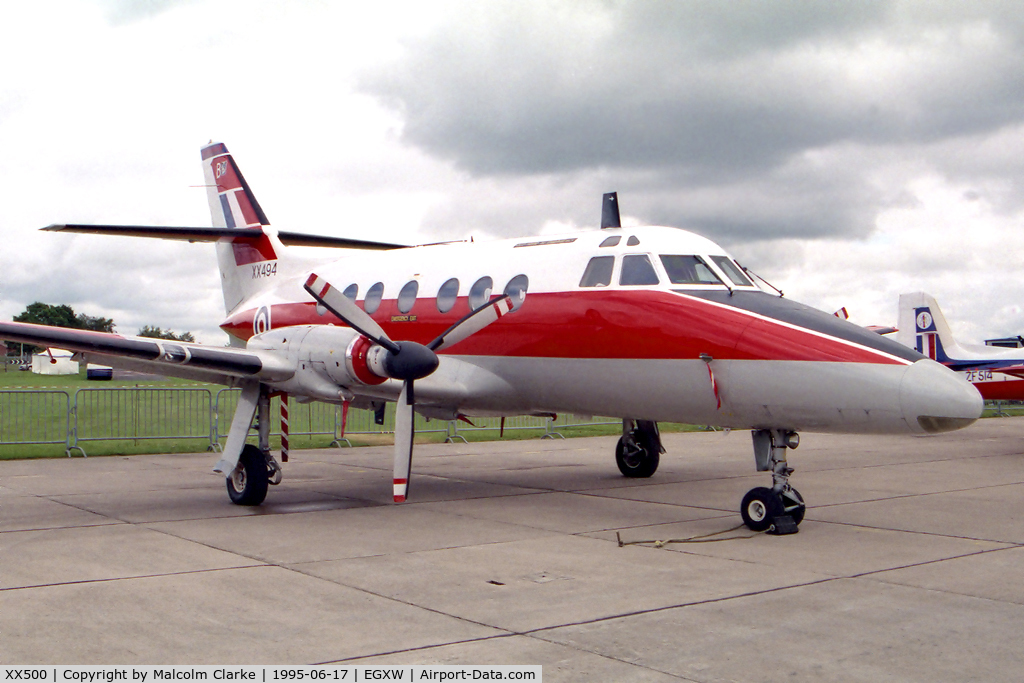 XX500, 1976 Scottish Aviation HP-137 Jetstream T.1 C/N 426, Scottish Aviation HP-137 Jetstream T1 at RAF Cosford in 1995.
