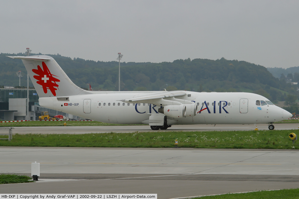 HB-IXP, 1996 British Aerospace Avro 146-RJ100 C/N E3283, Crossair Bae146