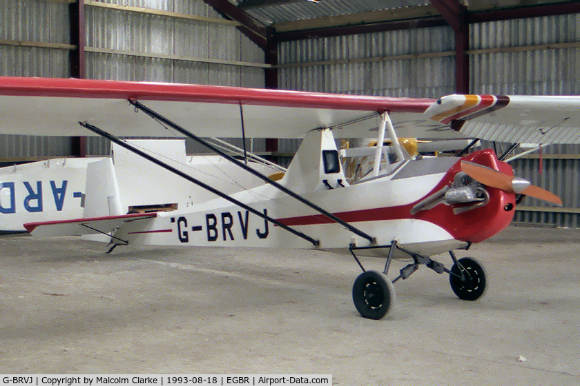 G-BRVJ, 1990 Cadet Motor Glider III C/N PFA 042-11382, Cadet lll Motor Glider (Slingsby T-31 conversion) at Breighton Airfield, UK in 1993.