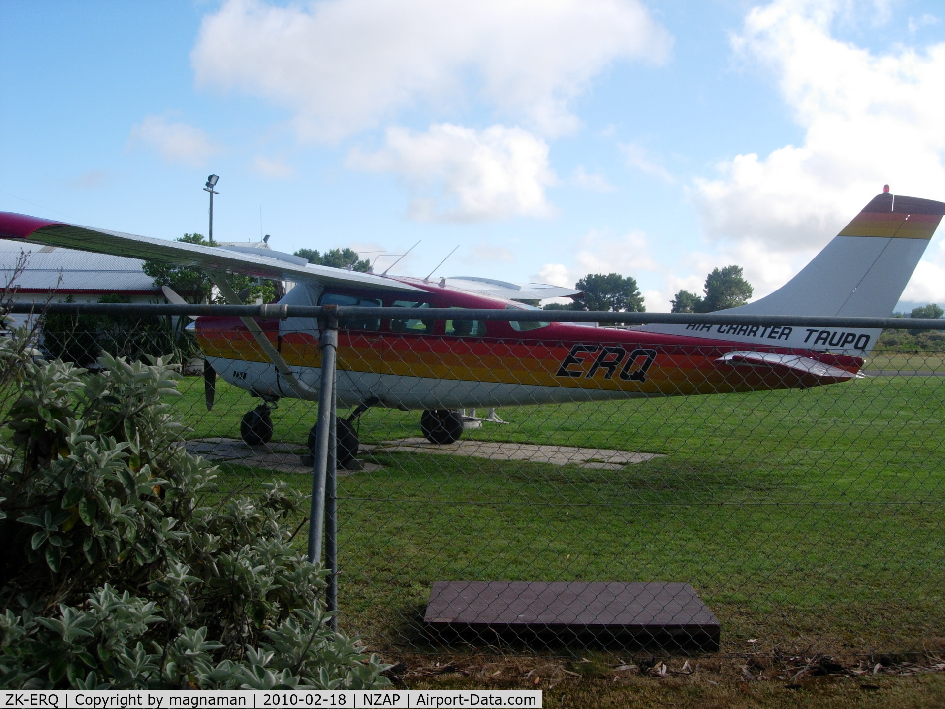ZK-ERQ, 1971 Cessna U206F Stationair C/N U20601738, Hiding between bushes - waiting for next job.