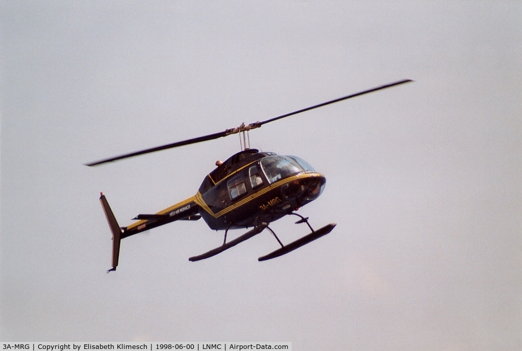 3A-MRG, 1978 Agusta AB-206B JetRanger III C/N 8558, at Monaco Heliport