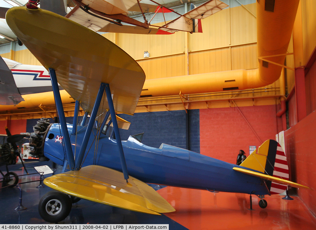 41-8860, Boeing PT-17 Kaydet (A75N1) C/N 75-2419, PT-17 preserved @ Le Bourget Museum