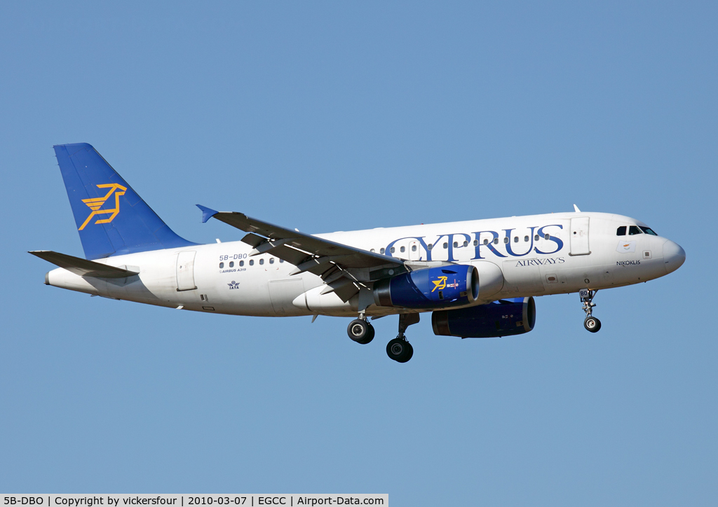 5B-DBO, 2002 Airbus A319-132 C/N 1729, Cyprus Airways