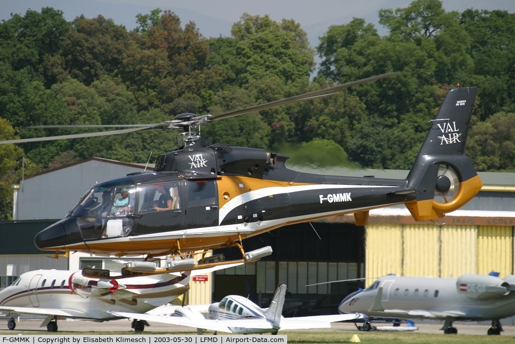 F-GMMK, Eurocopter SA-365C-2 C/N 5010, at Cannes Airport