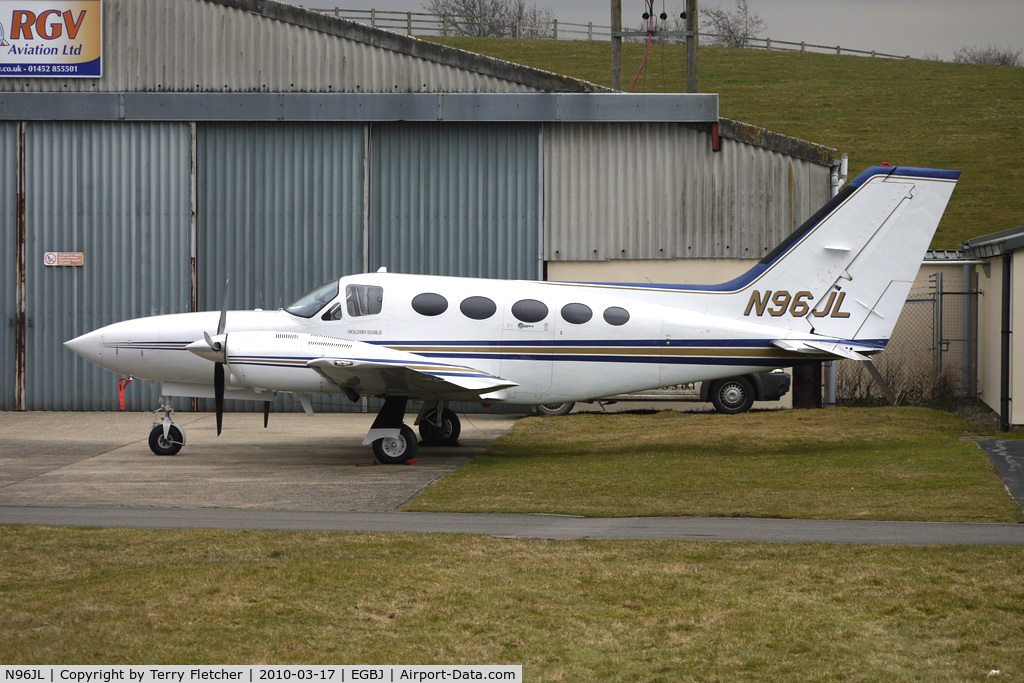 N96JL, 1978 Cessna 421C Golden Eagle C/N 421C0627, Cessna 421C parked at Gloucestershire (Staverton) Airport