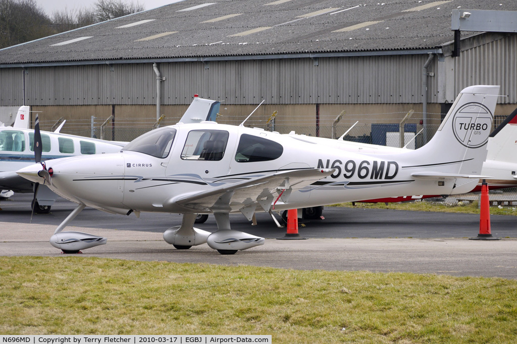 N696MD, Cirrus SR22 GTS Turbo C/N 3409, Cirrus SR22 at Gloucestershire (Staverton) Airport