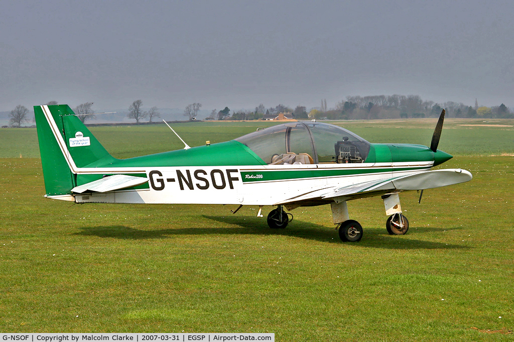 G-NSOF, 1999 Robin HR-200-120B C/N 334, Robin HR-200-120B at Peterborough/Sibson Airfield in 2007.