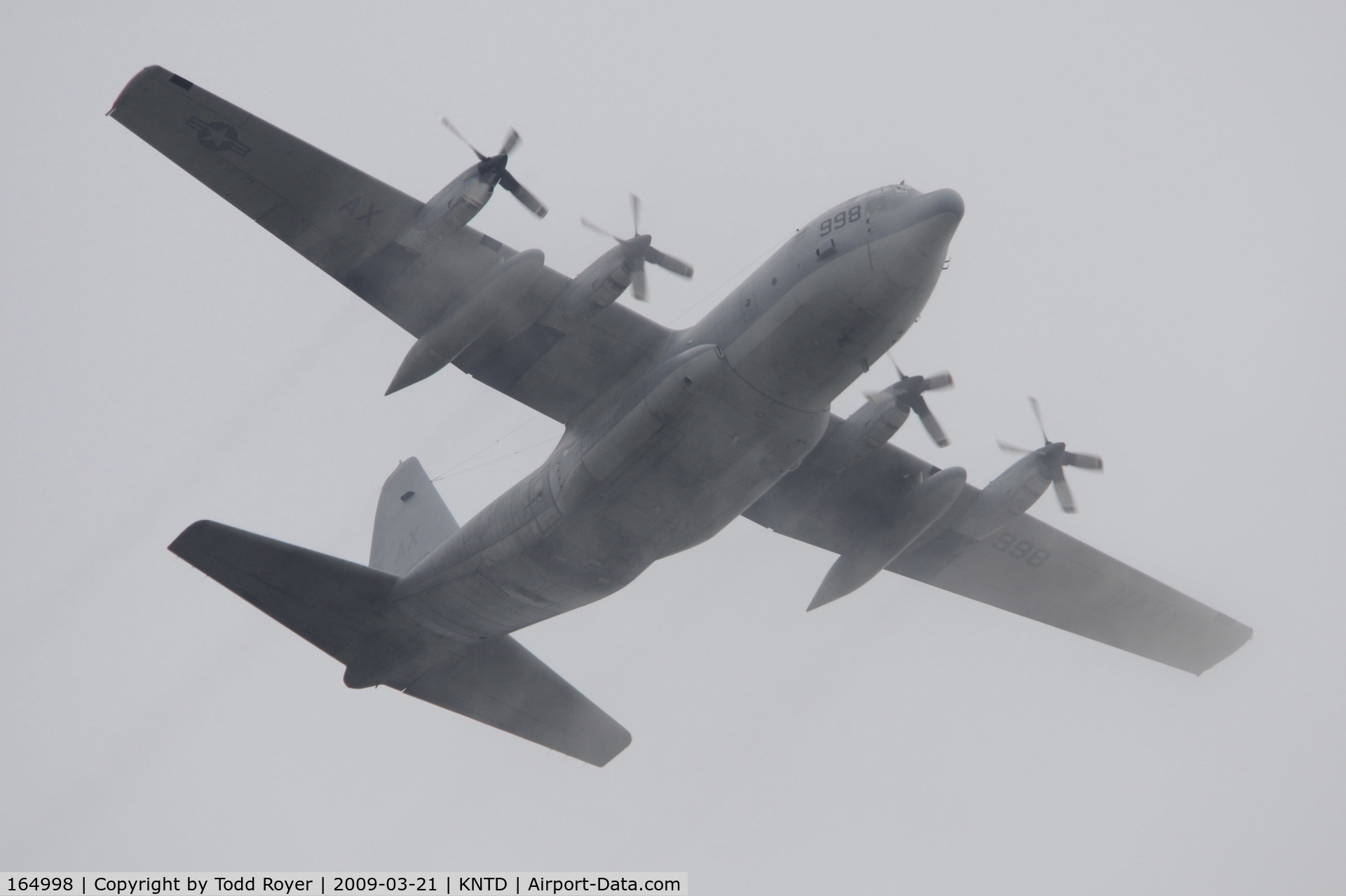 164998, 1991 Lockheed C-130T Hercules C/N 382-5305, From the backyard
