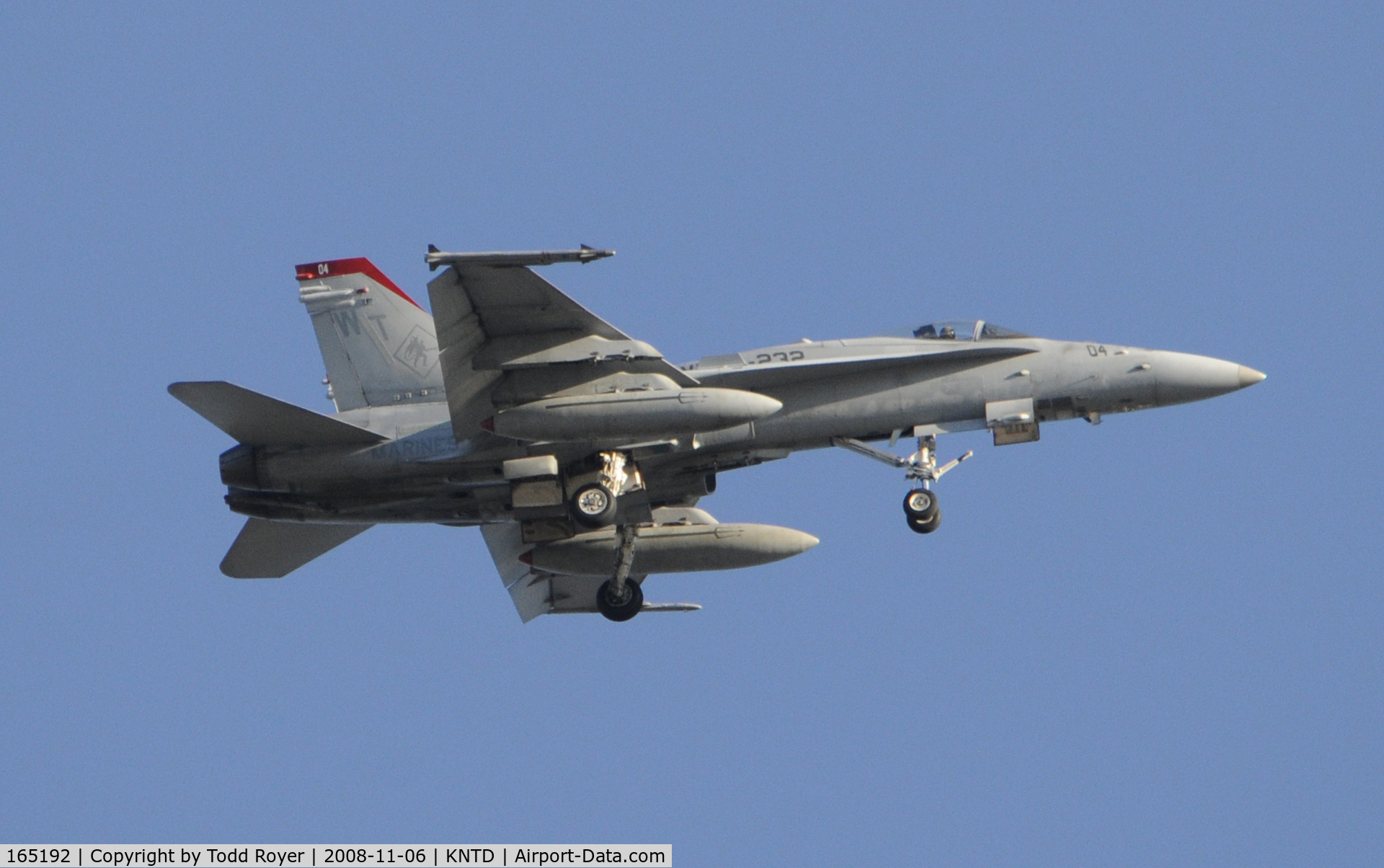 165192, McDonnell Douglas F/A-18C Hornet C/N 1333/C417, From the backyard