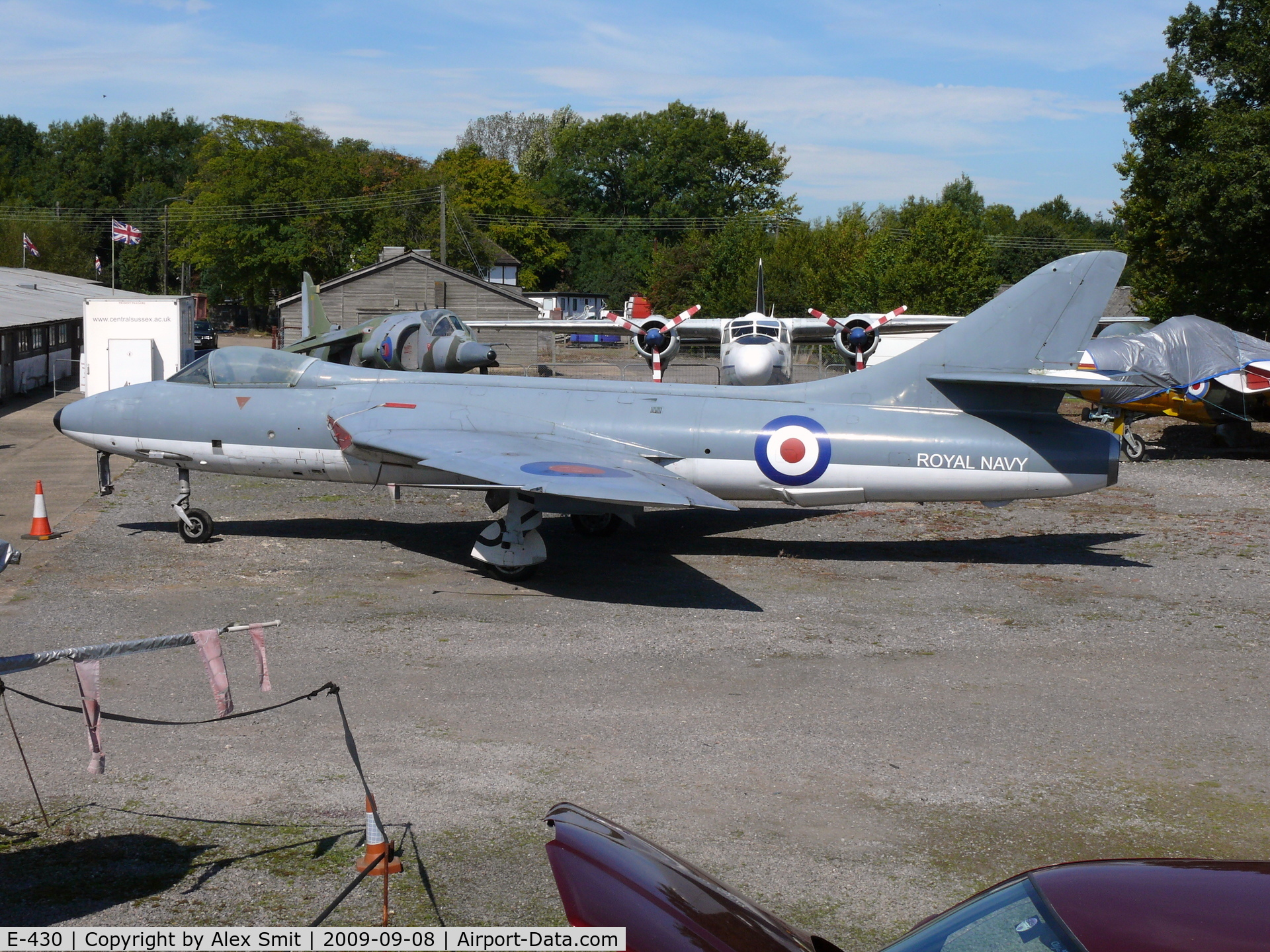 E-430, 1958 Hawker Hunter F.51 C/N 41H-680289, Hawker Hunter F51 E-430 ex Danish Air Force painted as Royal Navy