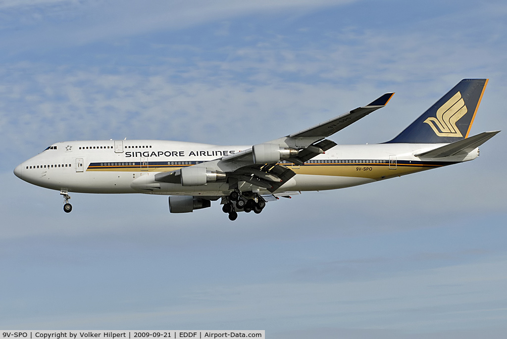9V-SPO, 2001 Boeing 747-412 C/N 28028, Singapore Airlines