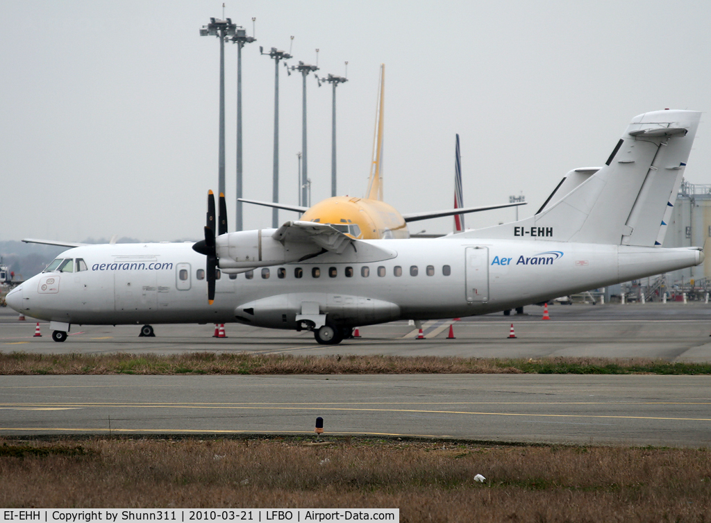 EI-EHH, 1990 ATR 42-300 C/N 196, Parked at the General Aviation area...