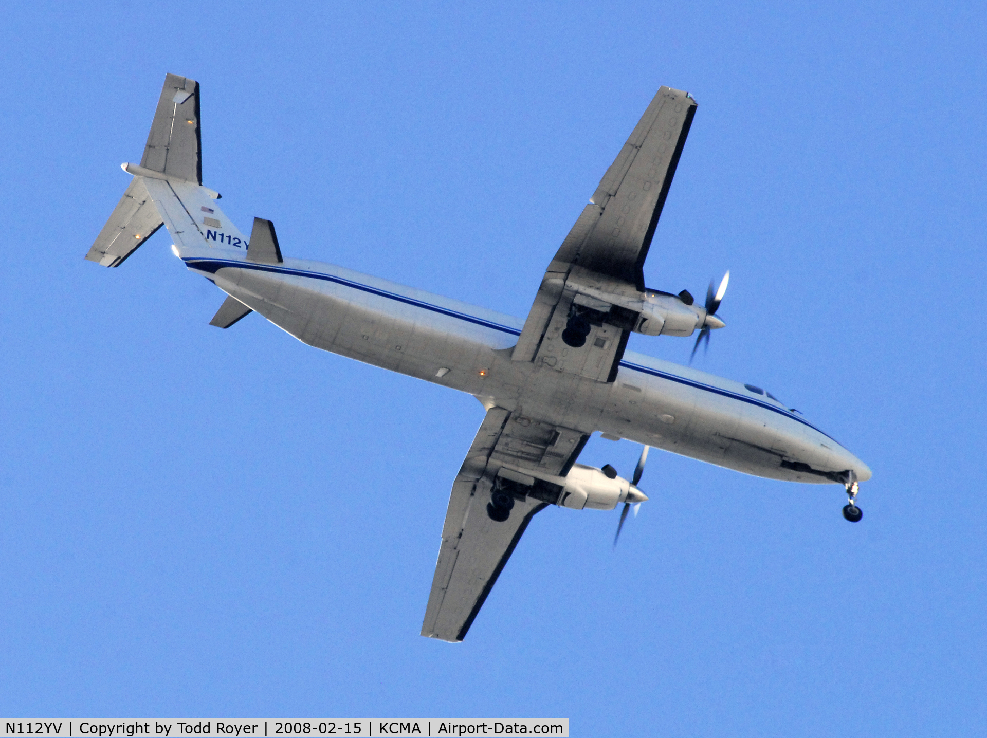 N112YV, 1990 Beech 1900C C/N UC112, From the backyard