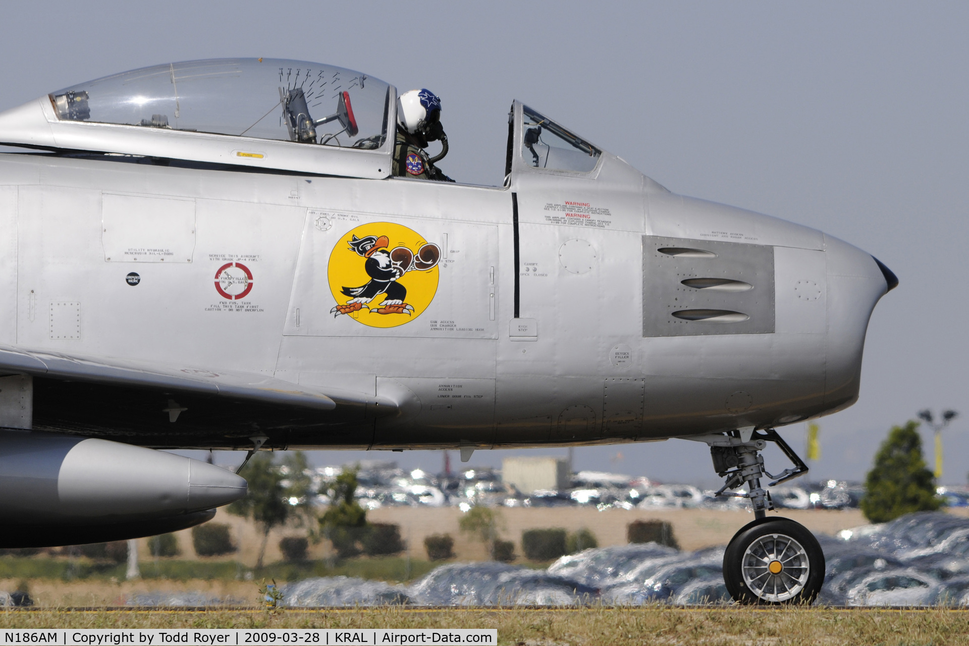 N186AM, 1952 North American F-86F Sabre C/N 191-708, Riverside Airshow 2009