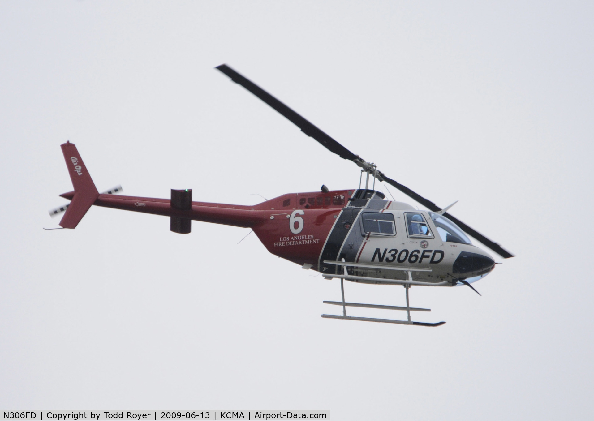 N306FD, Bell 206B JetRanger C/N 4646, From the backyard