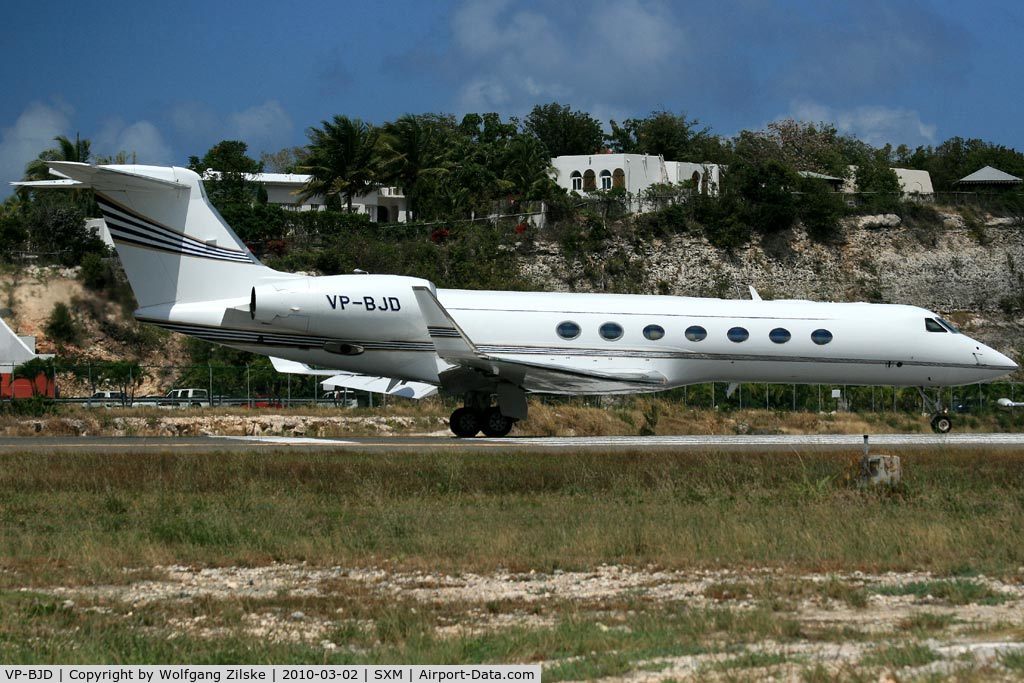 VP-BJD, 2005 Gulfstream Aerospace GV-SP (G550) C/N 5064, visitor