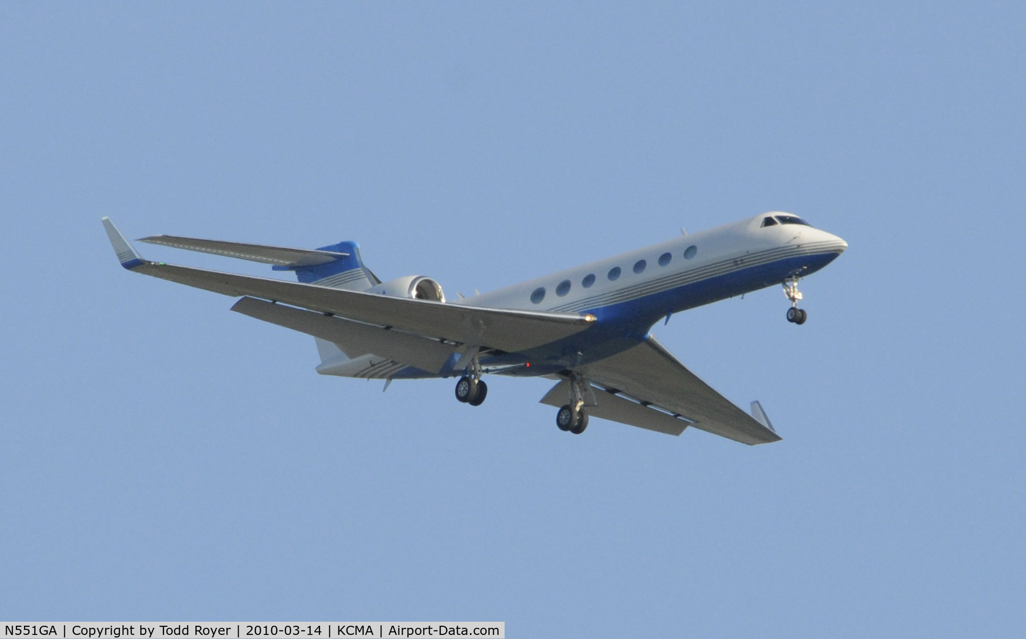 N551GA, 2000 Gulfstream Aerospace G-V C/N 606, From the backyard