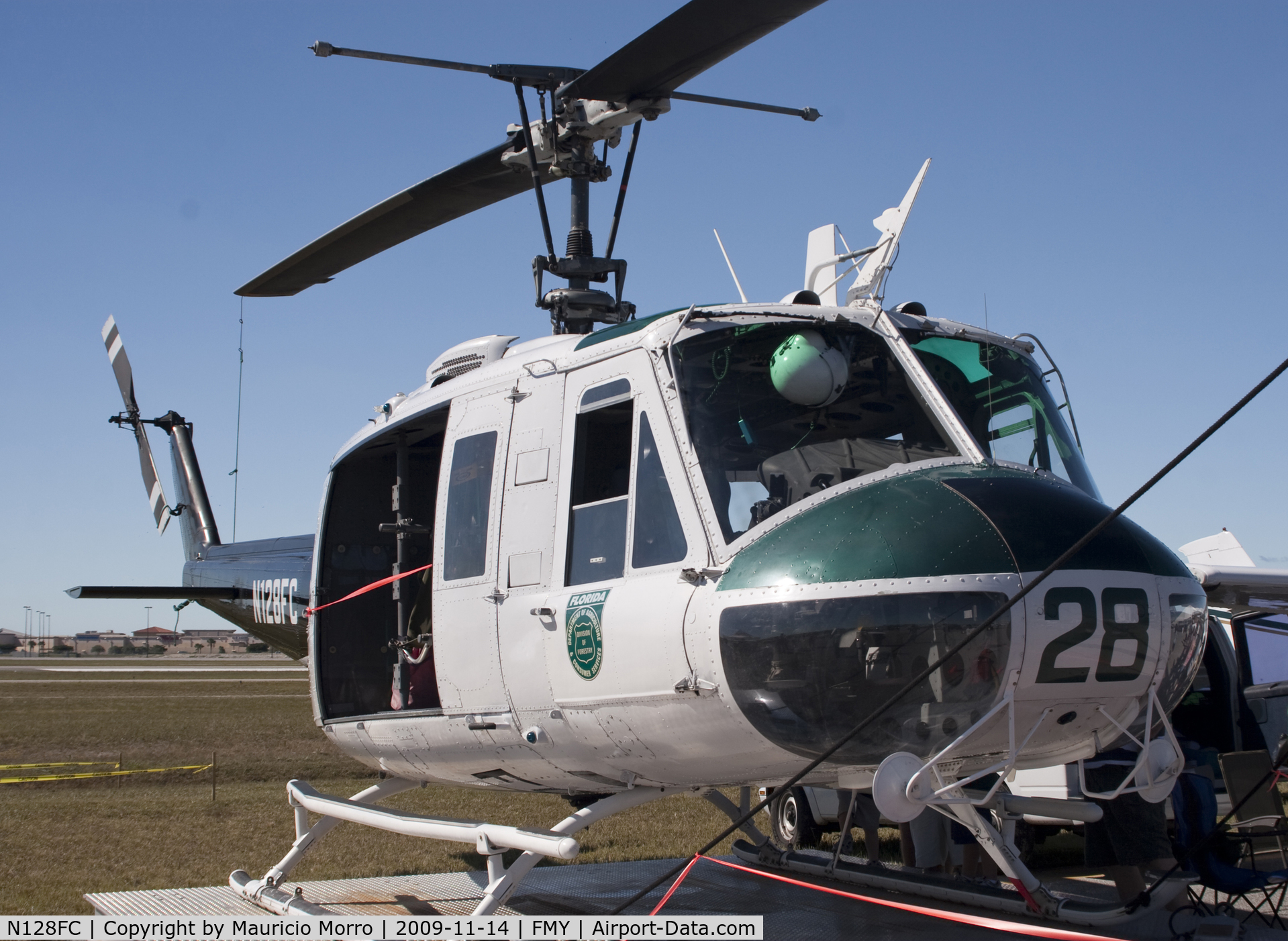 N128FC, Bell UH-1H Iroquois C/N 12136 (69-15848), Huey FL Division of Forestry