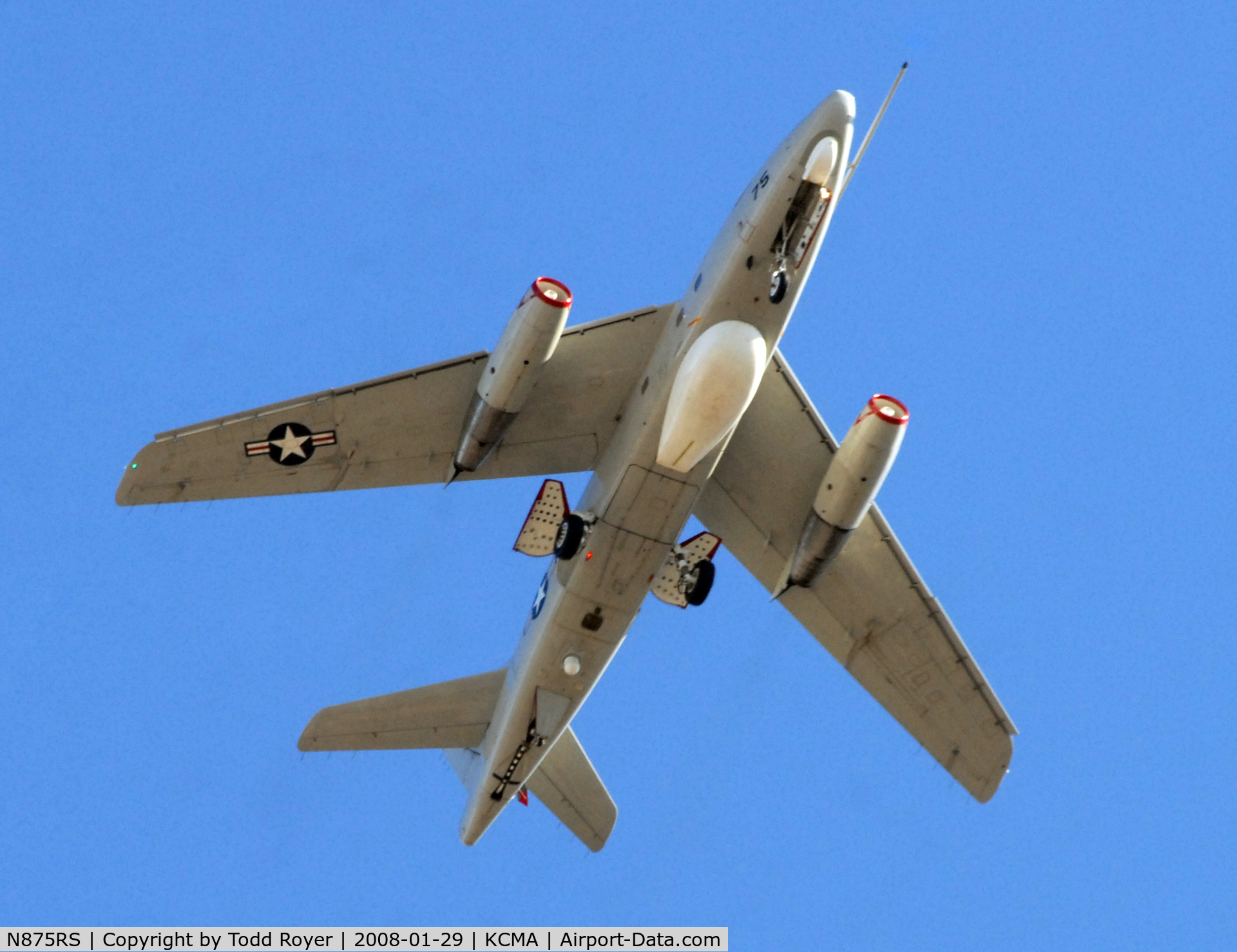 N875RS, 1960 Douglas EA-3B Skywarrior C/N 12111, From the backyard