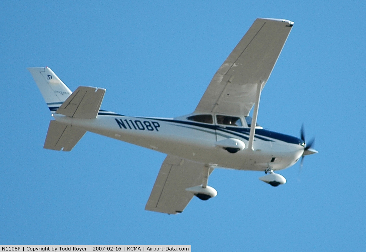 N1108P, 2006 Cessna T182T Turbo Skylane C/N T18208639, From the backyard