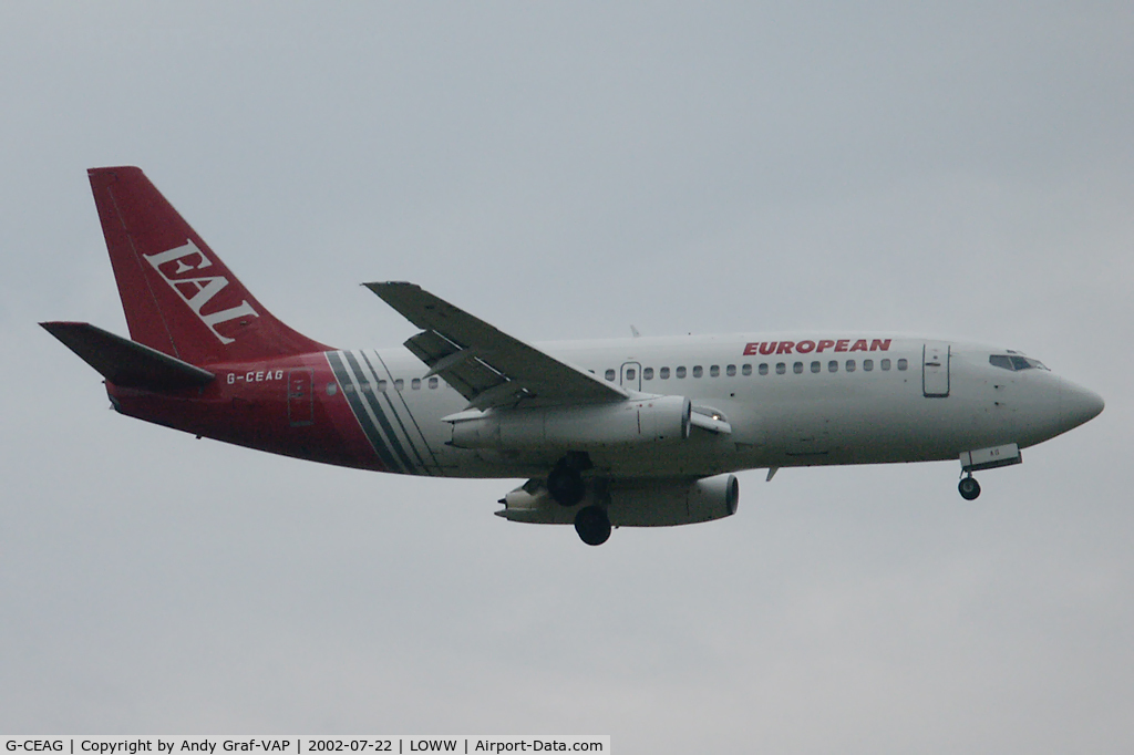 G-CEAG, 1975 Boeing 737-229 C/N 21136, European 737-200