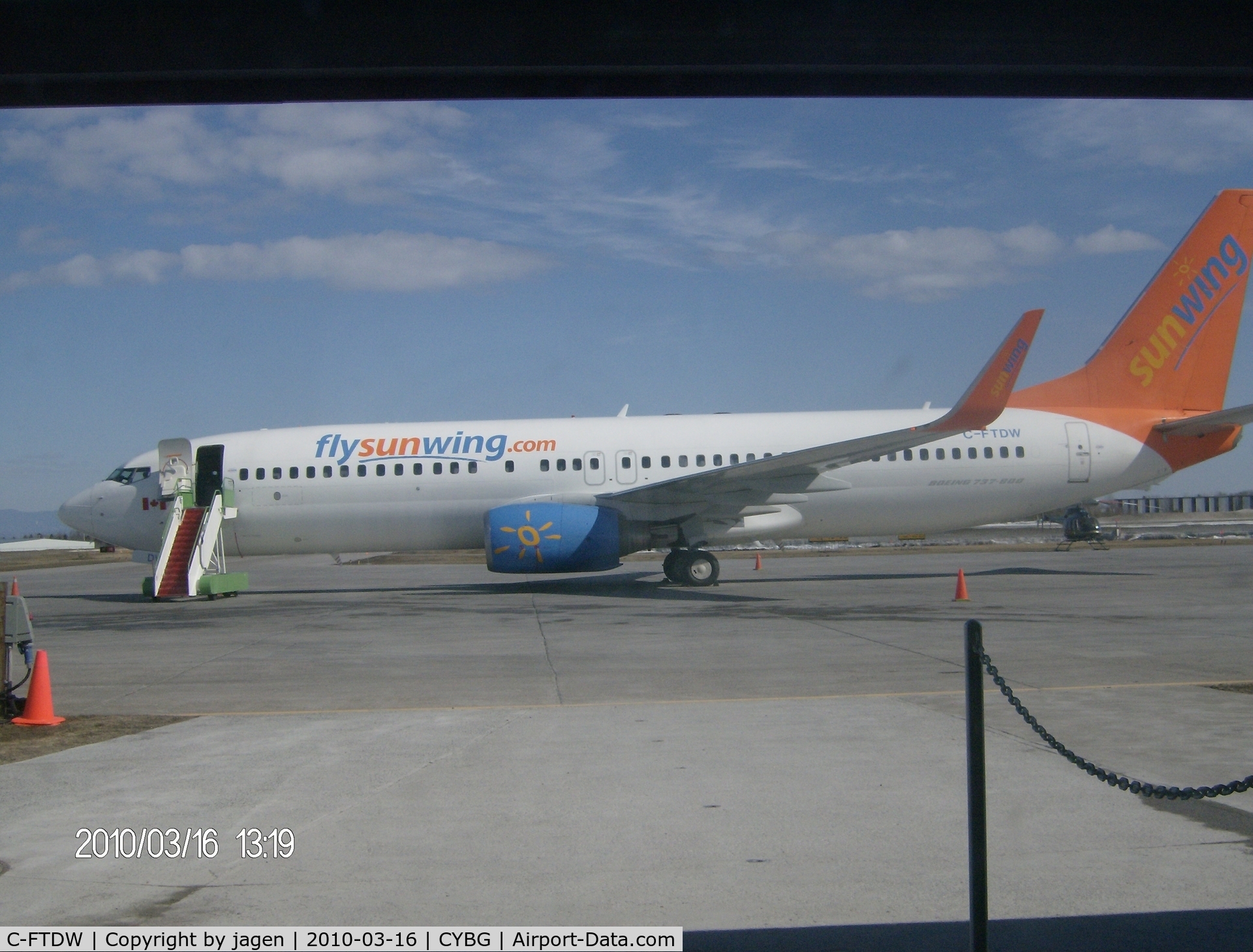 C-FTDW, 2006 Boeing 737-808 C/N 34704, CYBG vers MURV via CYQB