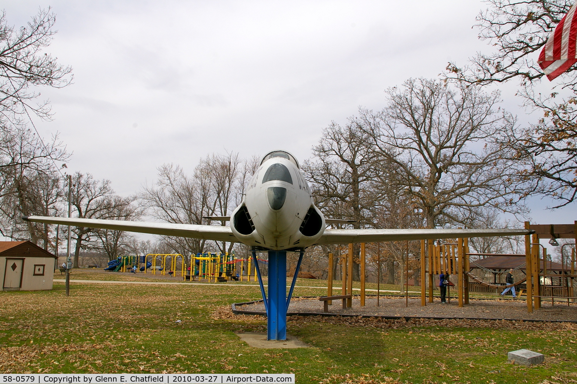 58-0579, 1958 Lockheed T-33A-5-LO Shooting Star C/N 580-1628, At Legion Park, Sigourney, IA