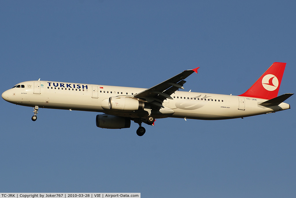 TC-JRK, 2008 Airbus A321-231 C/N 3525, Turkish Airlines Airbus A321-231