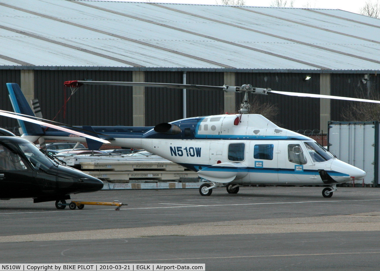 N510W, 1983 Bell 222B C/N 47133, BELL 222B IN THE PREMIAIR COMPOUND
