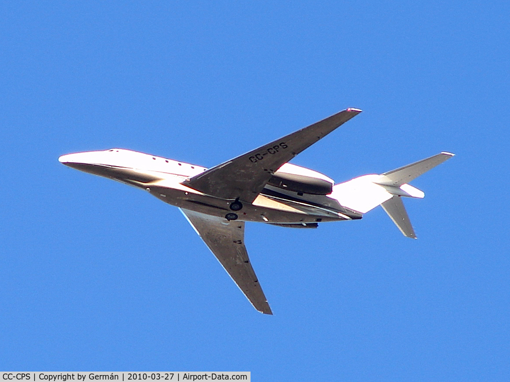 CC-CPS, 1994 Cessna 750 Citation X Citation X C/N 750-0268, Over Buenos Aires