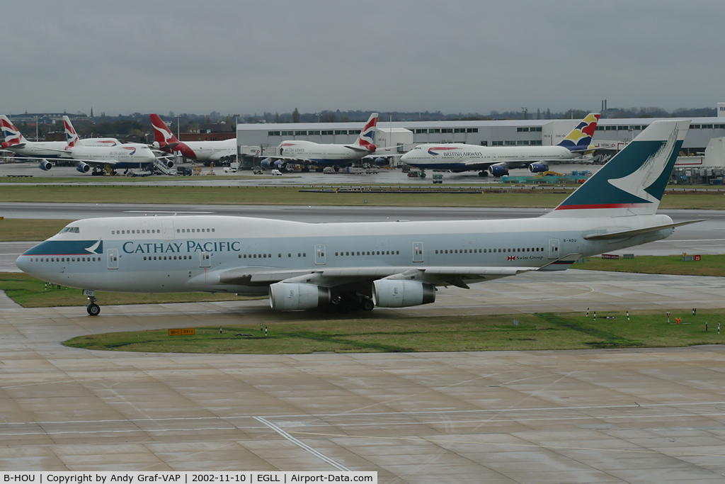 B-HOU, 1991 Boeing 747-467/BCF C/N 24925, Cathay Pacific 747-400