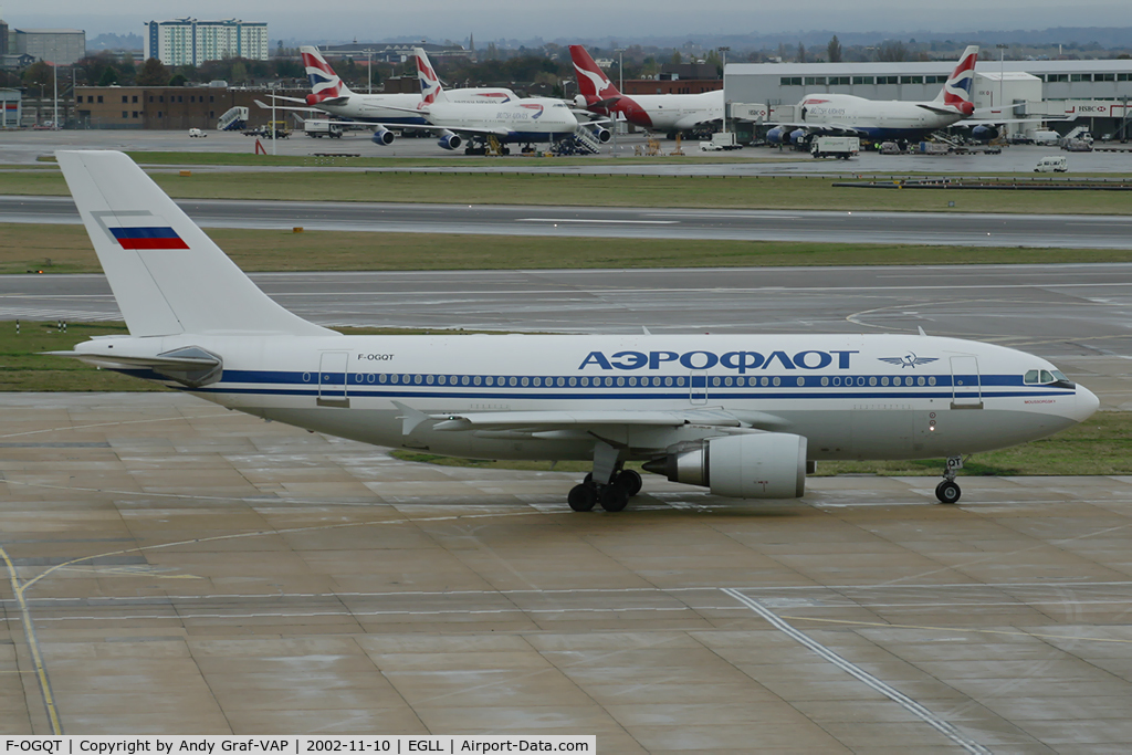 F-OGQT, 1991 Airbus A310-308(F) C/N 622, Aeroflot A310-300