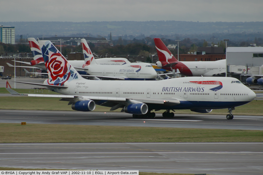 G-BYGA, 1998 Boeing 747-436 C/N 28855, British Airways 747-400