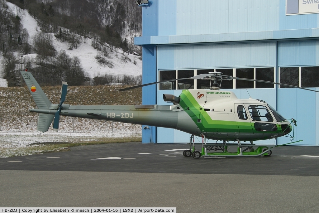 HB-ZDJ, 2001 Eurocopter AS-350B-3 Ecureuil Ecureuil C/N 3491, at Balzers Heliport