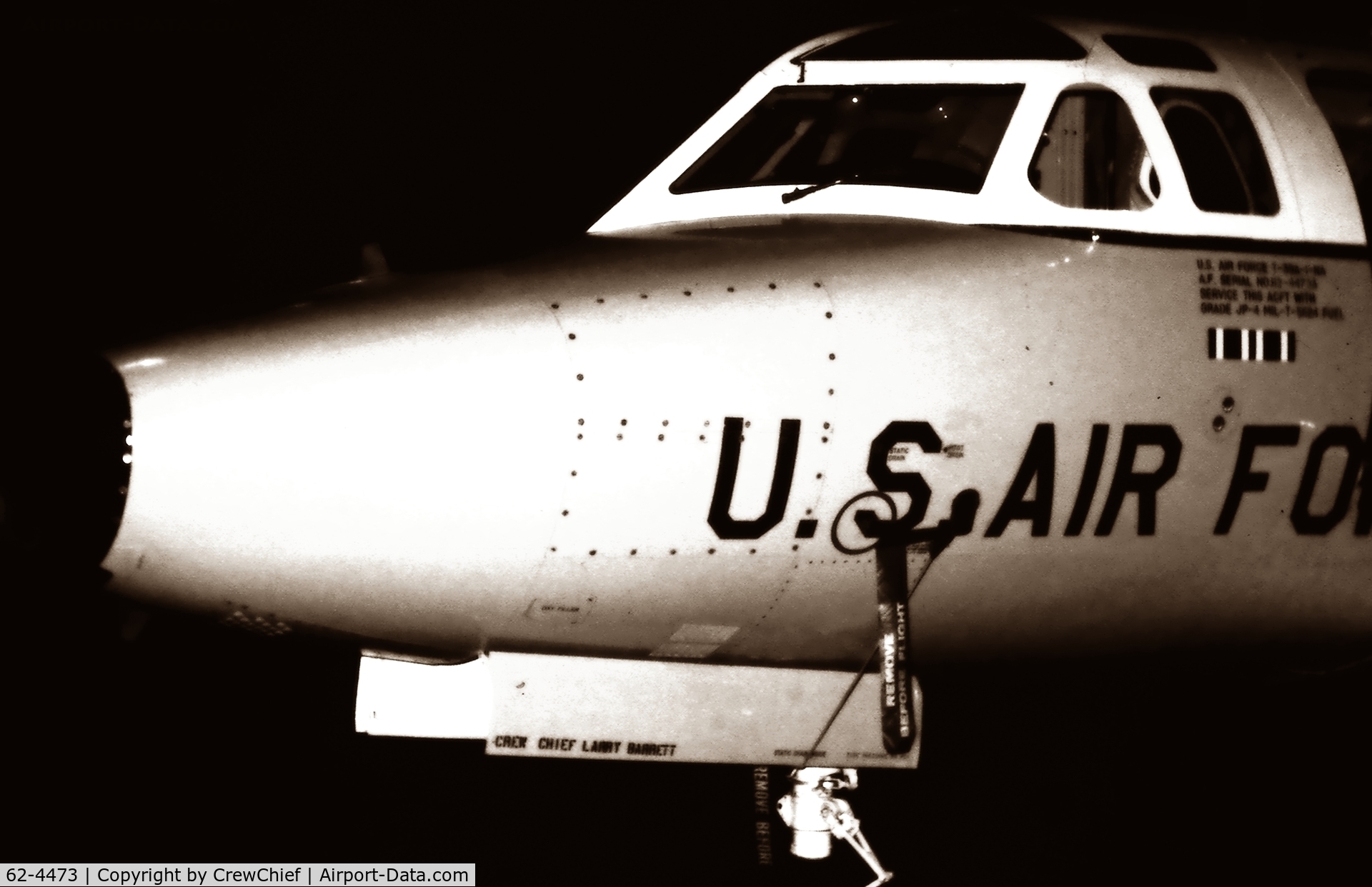 62-4473, 1962 North American CT-39A Sabreliner C/N 276-26, Acft Nose