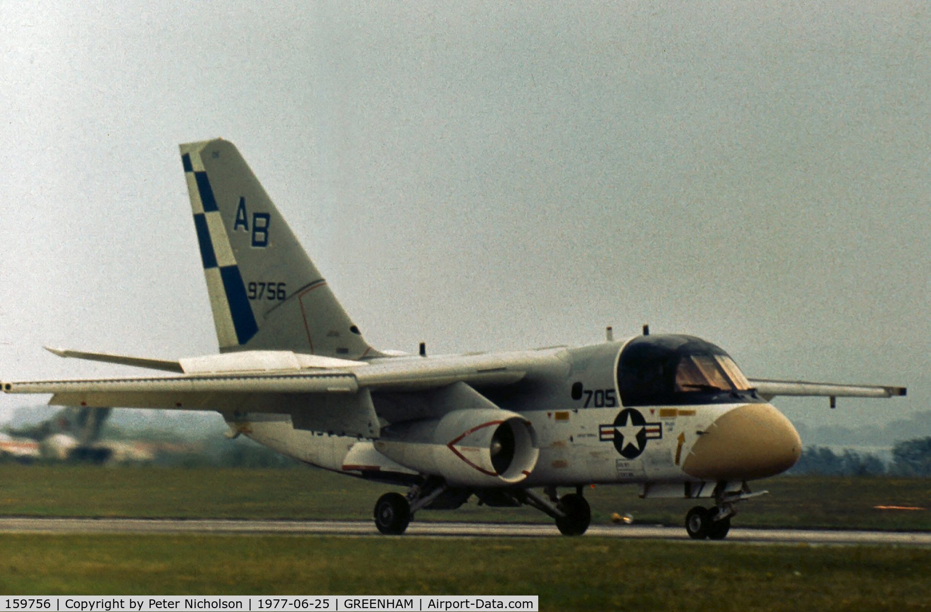 159756, Lockheed S-3A Viking C/N 394A-3085, Another view of the VS-32 S-3A Viking at the 1977 Intnl Air Tattoo at RAF Greenham Common.