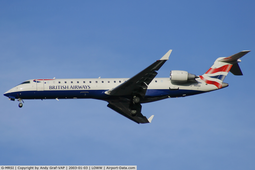 G-MRSI, 2001 Canadair CRJ-701ER (CL-600-2C10) Regional Jet C/N 10039, British Airways CRJ700