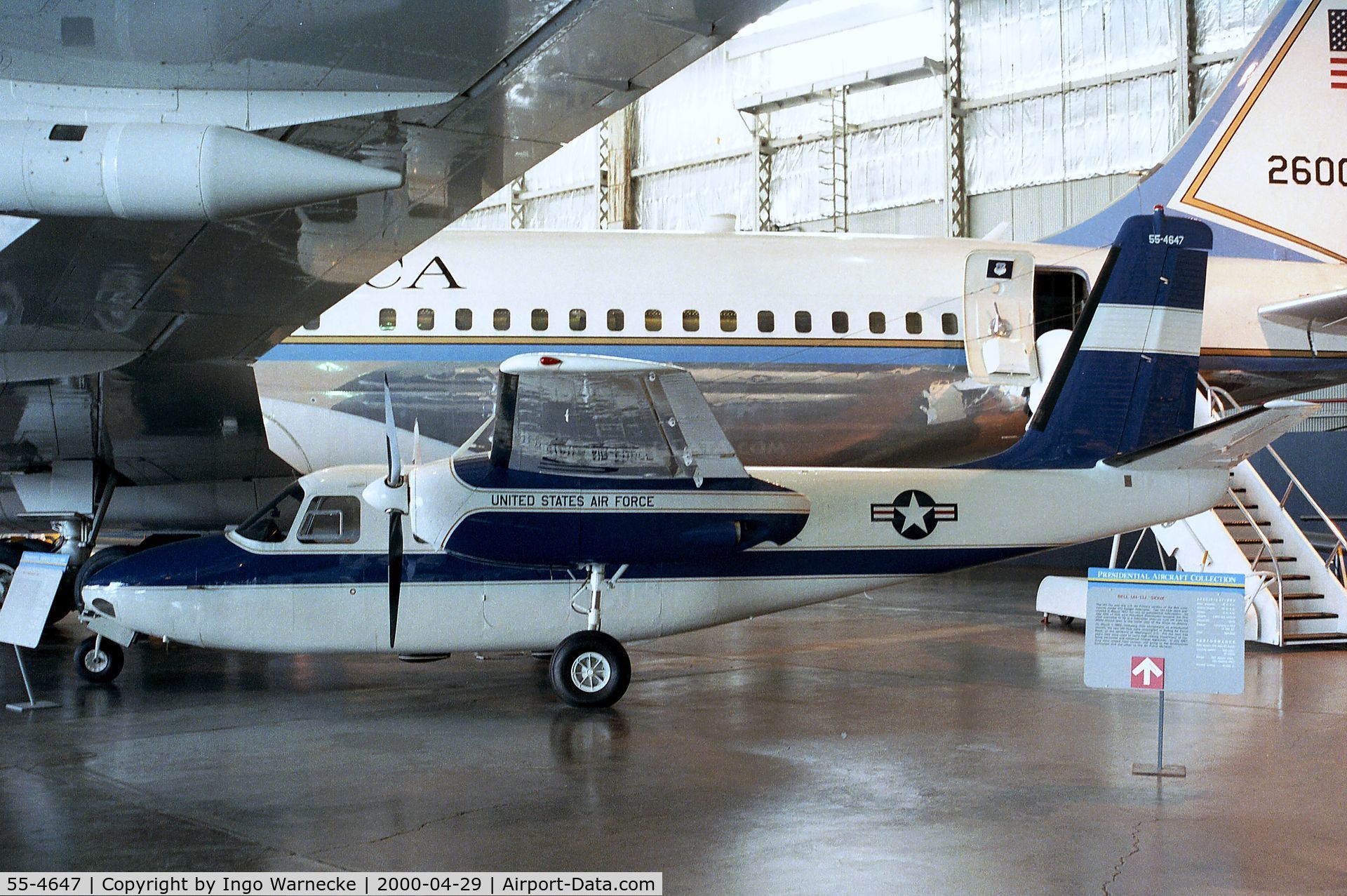 55-4647, 1955 Aero Commander U-4B (L-26C) C/N 680-315-10, Aero Design U-4B-AD Commander of the USAF at the USAF Museum, Dayton OH
