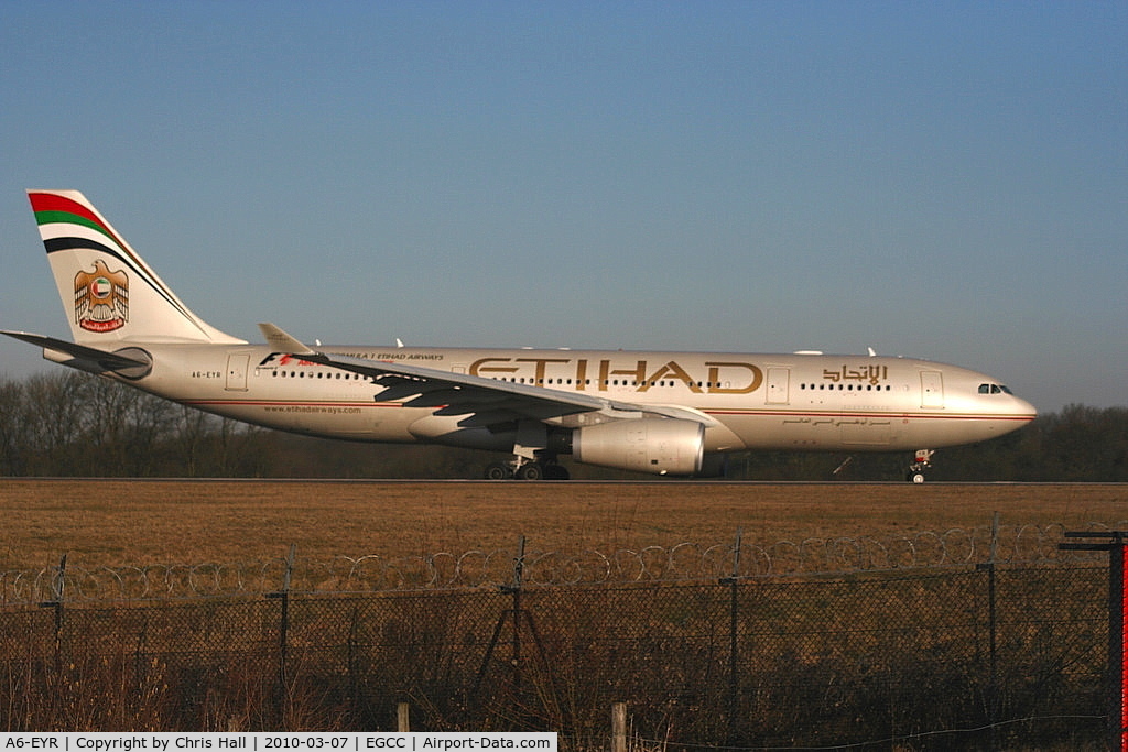 A6-EYR, 2008 Airbus A330-243 C/N 975, Etihad Airways