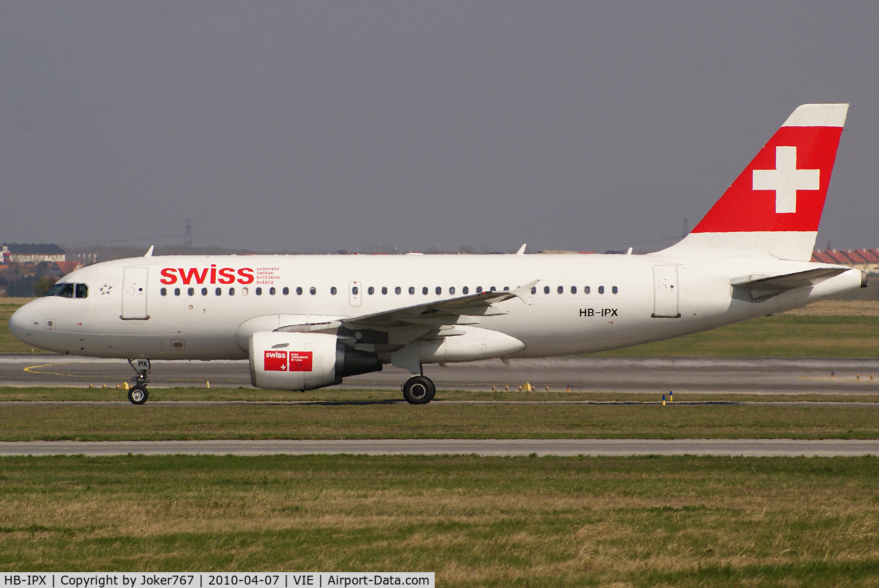 HB-IPX, 1996 Airbus A319-112 C/N 612, Swiss Airbus A319-112