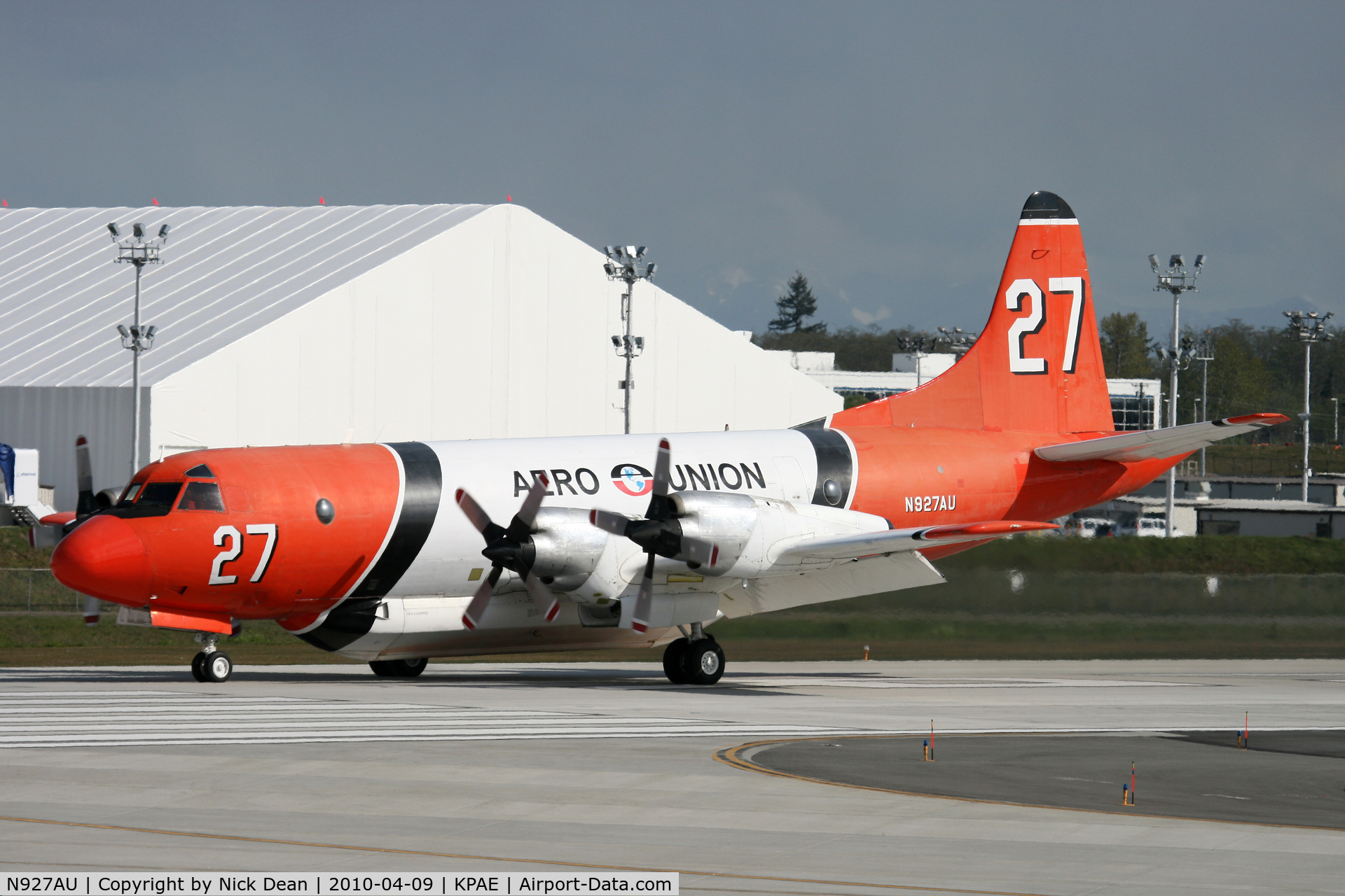 N927AU, 1964 Lockheed P-3A Aerostar C/N 185-5082, KPAE