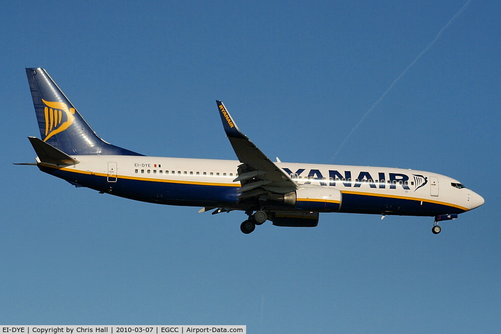 EI-DYE, 2008 Boeing 737-8AS C/N 36568, Ryanair
