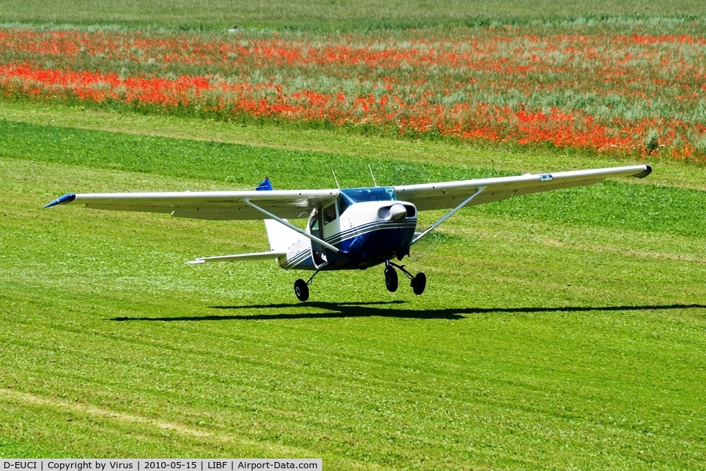 D-EUCI, 1969 Cessna U206D Super Skywagon C/N U206-1440, Landing on the grass